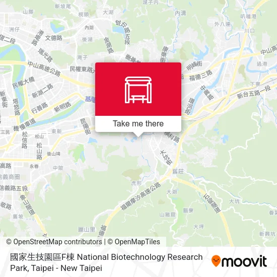 國家生技園區F棟 National Biotechnology Research Park map