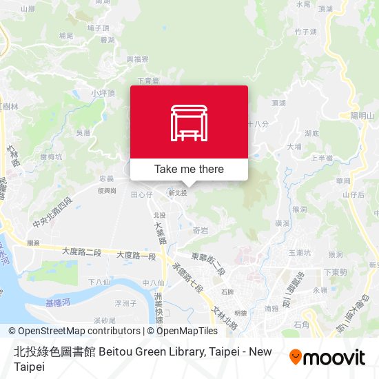 北投綠色圖書館 Beitou Green Library map