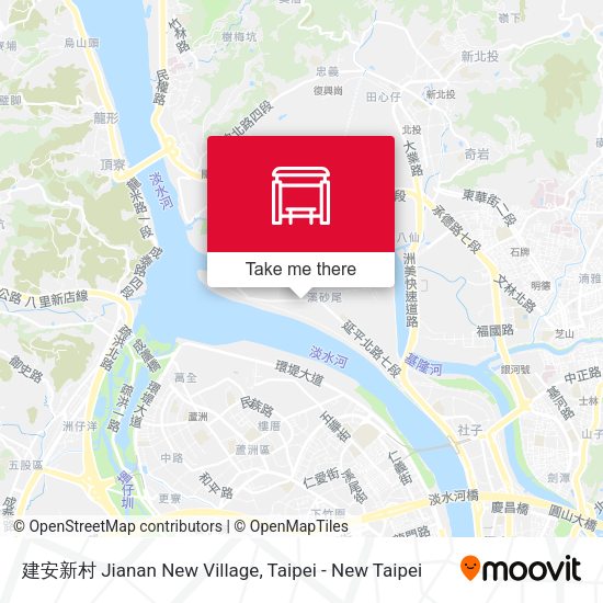 建安新村 Jianan New Village map
