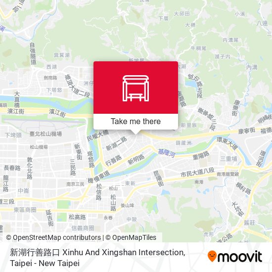新湖行善路口 Xinhu And Xingshan Intersection map