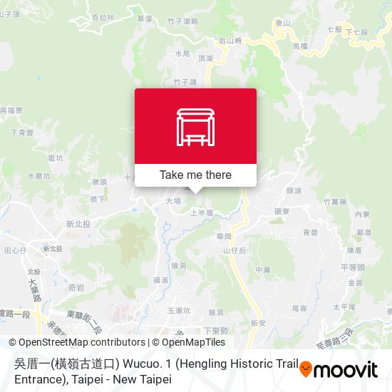 吳厝一(橫嶺古道口) Wucuo. 1 (Hengling Historic Trail Entrance) map