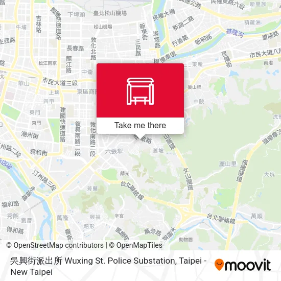 吳興街派出所 Wuxing St. Police Substation map