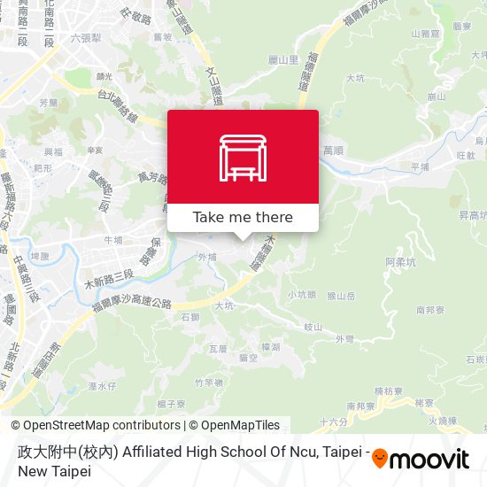 政大附中(校內) Affiliated High School Of Ncu map