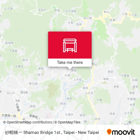 紗帽橋一 Shamao Bridge 1st. map