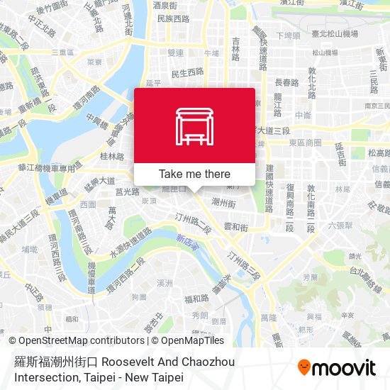羅斯福潮州街口 Roosevelt And Chaozhou Intersection map