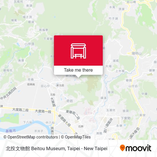 北投文物館 Beitou Museum map