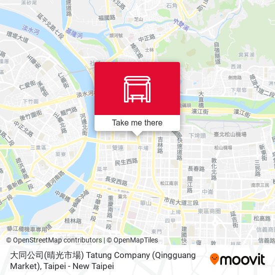大同公司(晴光市場) Tatung Company (Qingguang Market) map