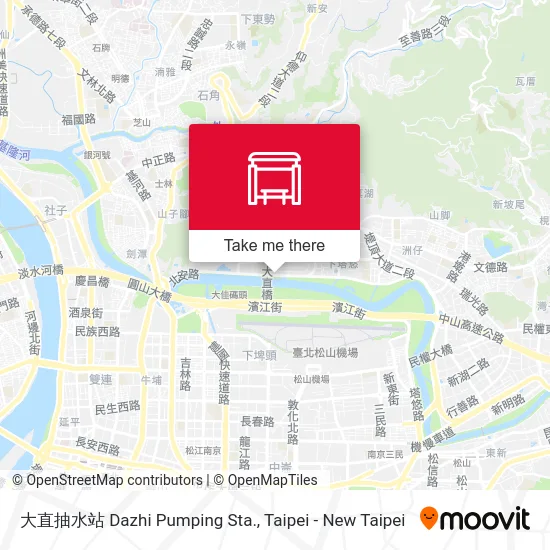大直抽水站 Dazhi Pumping Sta. map