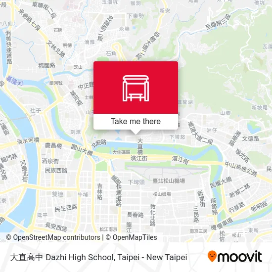 大直高中 Dazhi High School map
