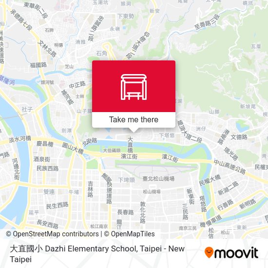 大直國小 Dazhi Elementary School map