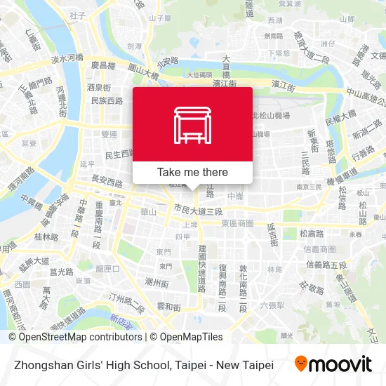 中山女高 Zhongshan Girls' High School map