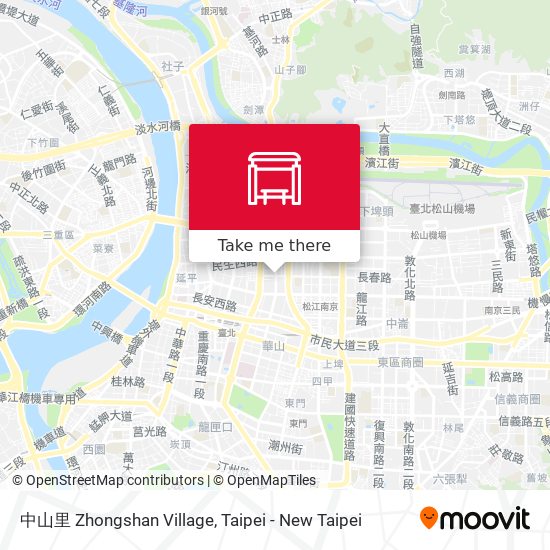 中山里 Zhongshan Village map