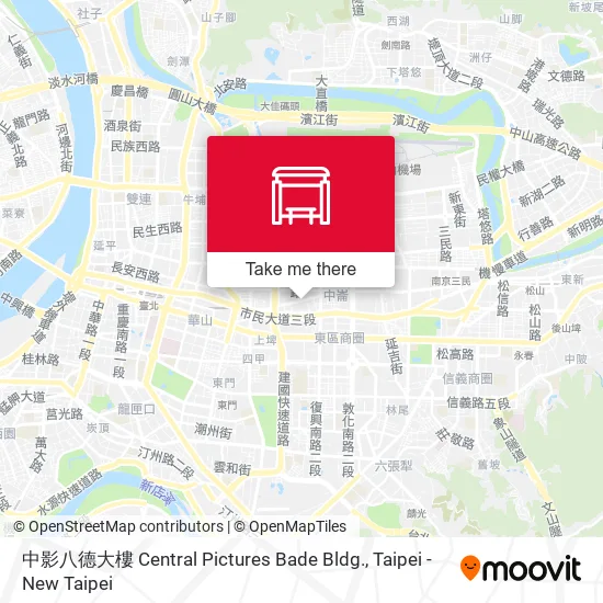 中影八德大樓 Central Pictures Bade Bldg. map