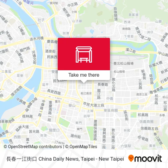 長春一江街口 China Daily News map