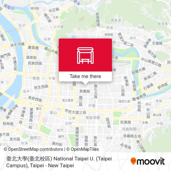 臺北大學(臺北校區) National Taipei U. (Taipei Campus) map