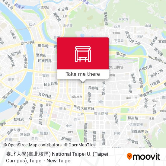 臺北大學(臺北校區) National Taipei U. (Taipei Campus) map
