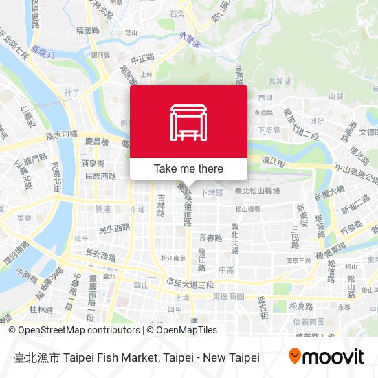 臺北漁市 Taipei Fish Market map