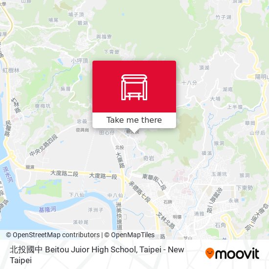北投國中 Beitou Juior High School地圖
