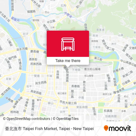 臺北漁市 Taipei Fish Market map