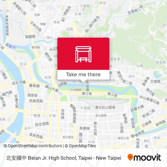 北安國中 Beian Jr. High School map