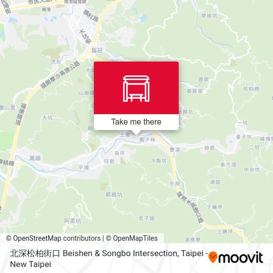 北深松柏街口 Beishen & Songbo Intersection map