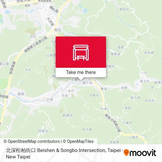 北深松柏街口 Beishen & Songbo Intersection map