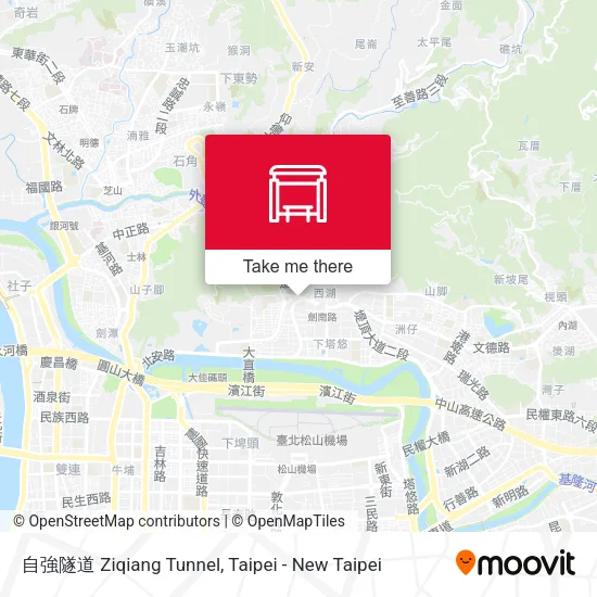 自強隧道 Ziqiang Tunnel map
