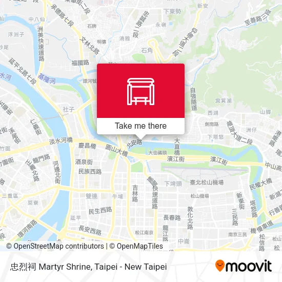 忠烈祠 Martyr Shrine map