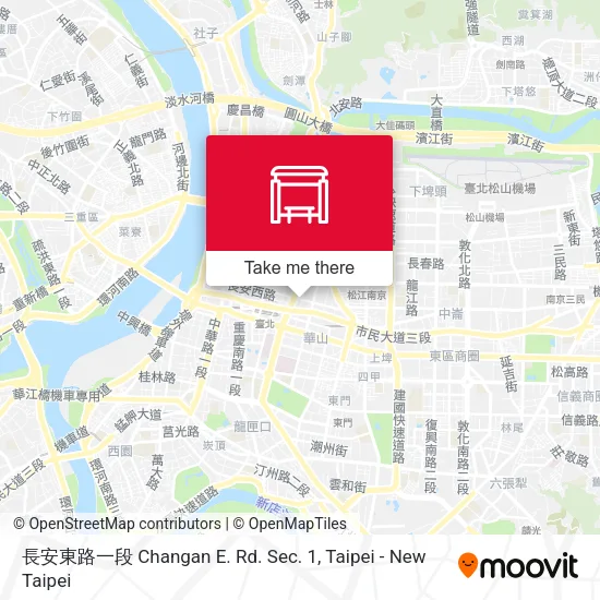 長安東路一段 Changan E. Rd. Sec. 1 map