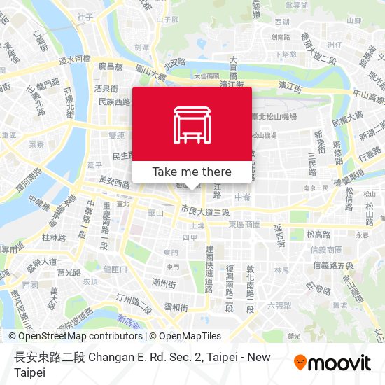 長安東路二段 Changan E. Rd. Sec. 2 map