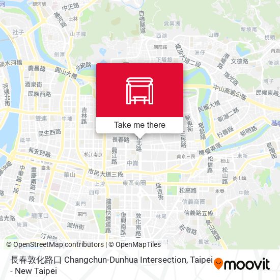 長春敦化路口 Changchun-Dunhua Intersection map