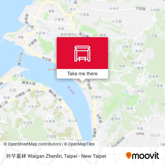 外竿蓁林 Waigan Zhenlin map