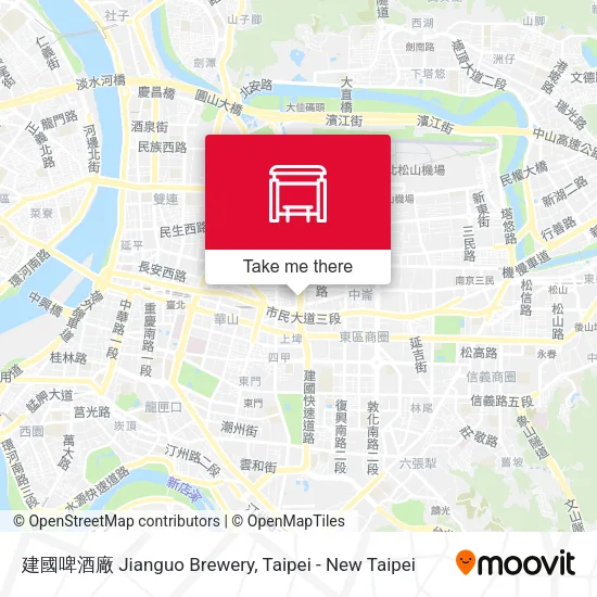 建國啤酒廠 Jianguo Brewery map