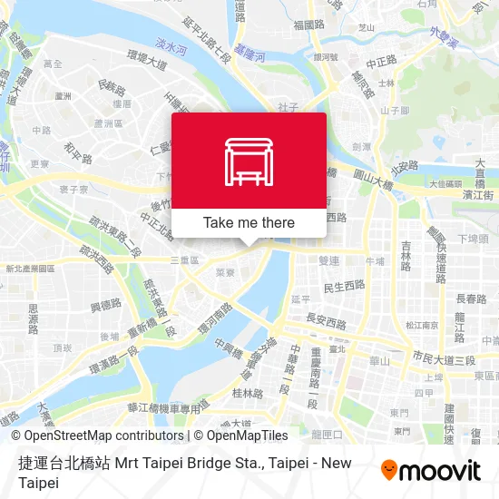 捷運台北橋站 Mrt Taipei Bridge Sta. map
