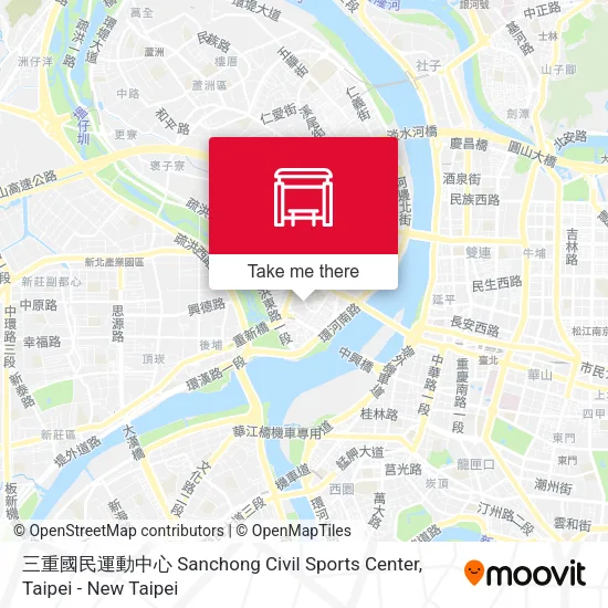 三重國民運動中心 Sanchong Civil Sports Center map