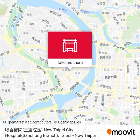 聯合醫院(三重院區) New Taipei City Hospital(Sanchong Branch) map