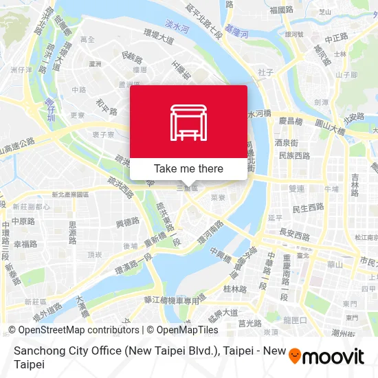 三重區公所(新北大道) Sanchong City Office(New Taipei Blvd.)地圖