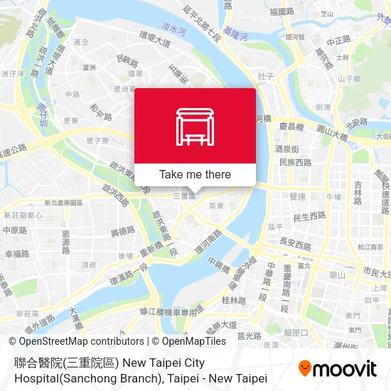 聯合醫院(三重院區) New Taipei City Hospital(Sanchong Branch) map