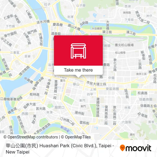 華山公園(市民) Huashan Park (Civic Blvd.) map
