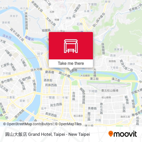 圓山大飯店 Grand Hotel map
