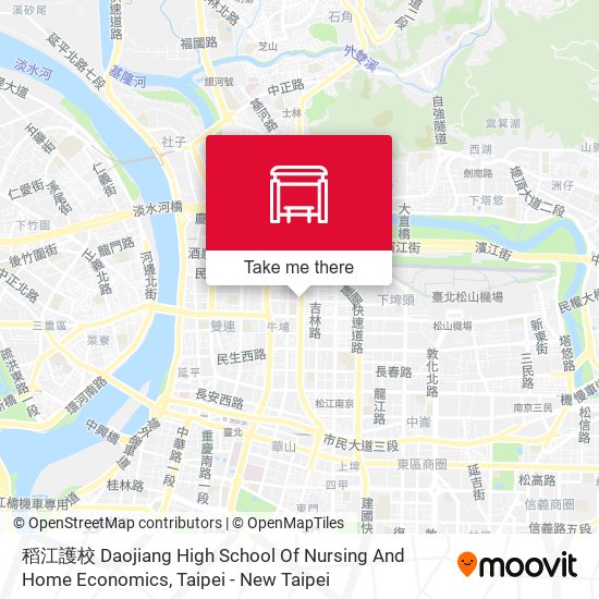 稻江護校 Daojiang High School Of Nursing And Home Economics map