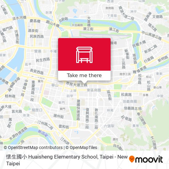 懷生國小 Huaisheng Elementary School map