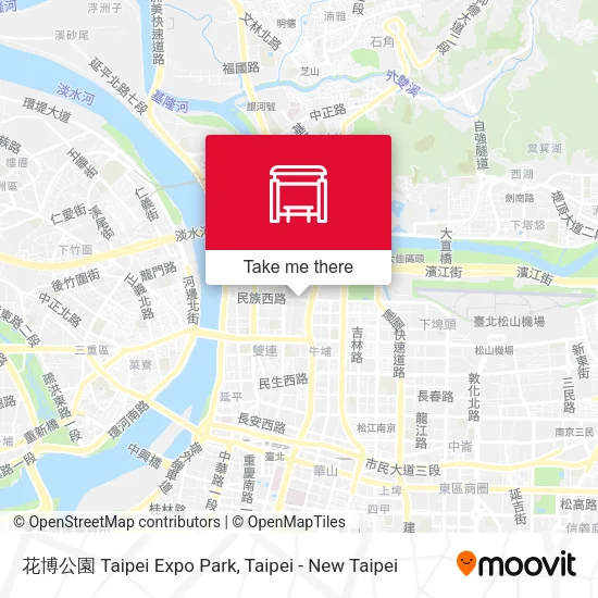 花博公園 Taipei Expo Park map