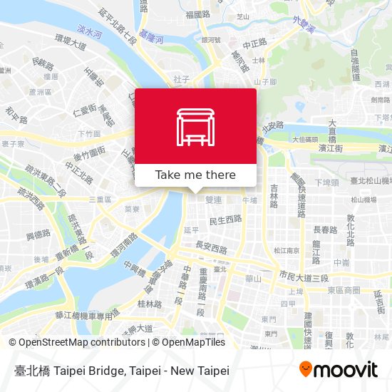 臺北橋 Taipei Bridge map