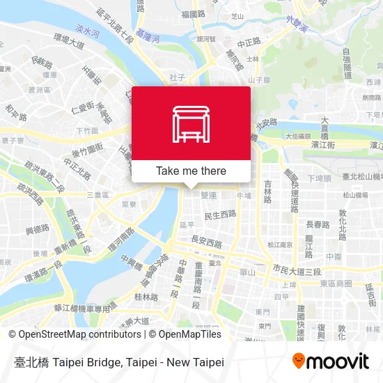 臺北橋 Taipei Bridge map