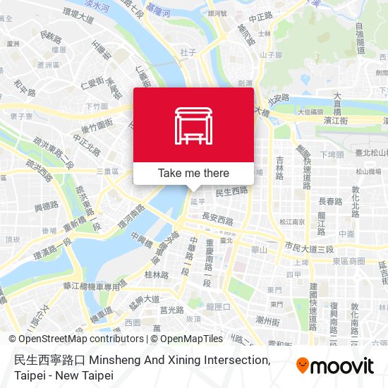 民生西寧路口 Minsheng And Xining Intersection map