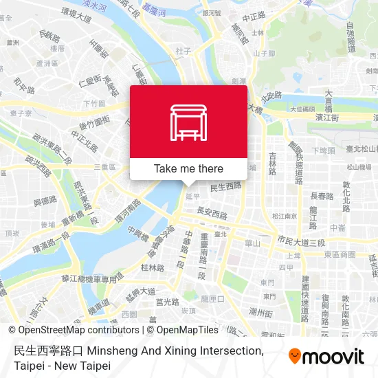 民生西寧路口 Minsheng And Xining Intersection地圖