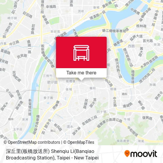 深丘里(板橋放送所) Shenqiu Li(Banqiao Broadcasting Station) map