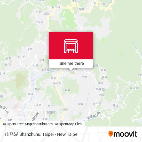 山豬湖 Shanzhuhu map