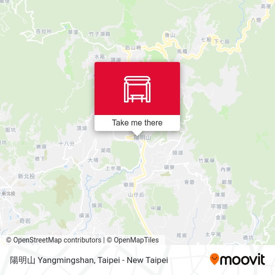 陽明山 Yangmingshan map